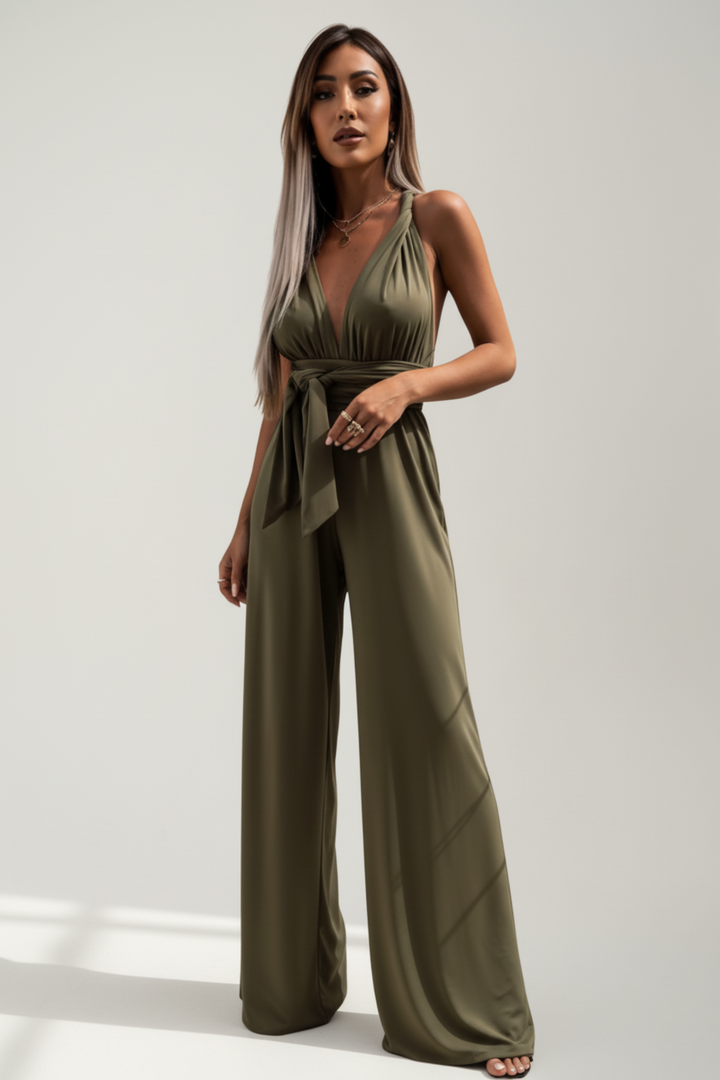 IVANA JUMPSUIT | WIDE-LEG WITH CROSSED BACK
