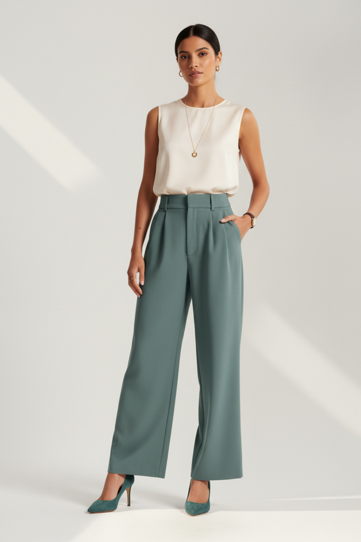 JADE | ELEGANT HIGH-WAIST TROUSERS