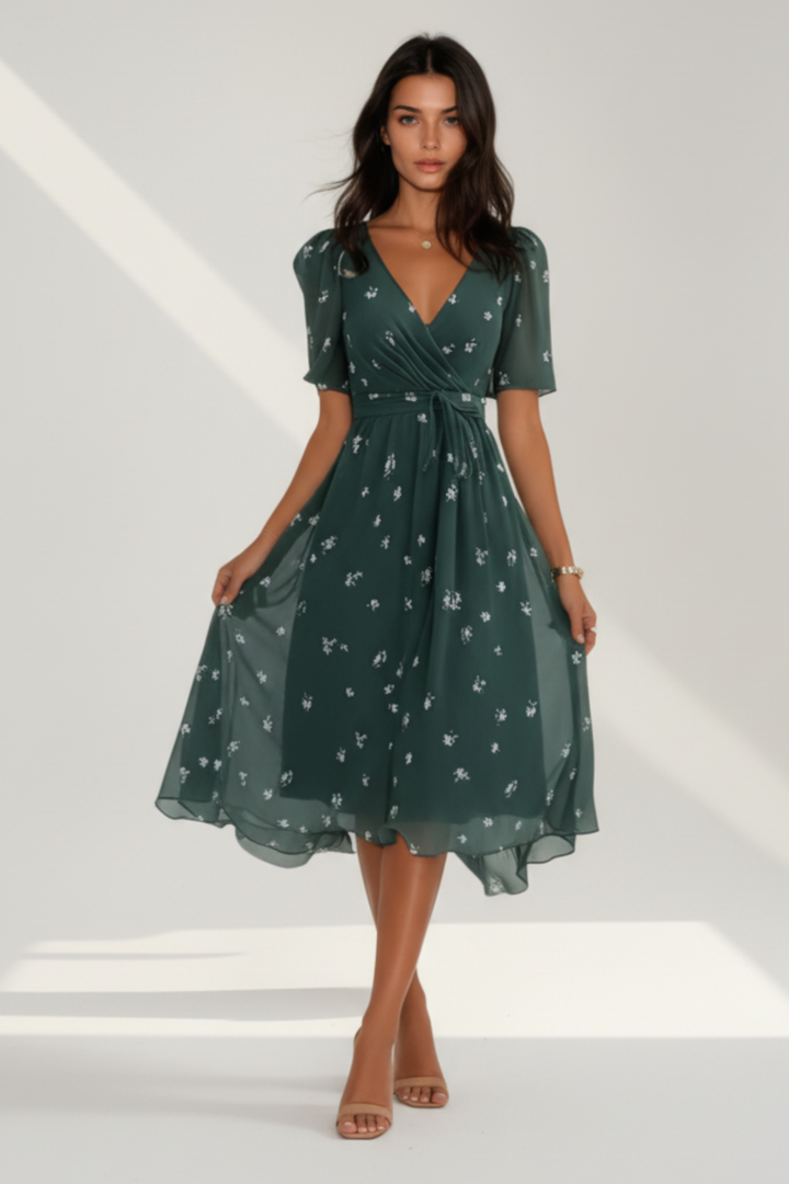 BILLIE | BREEZY ELEGANCE SHORT-SLEEVE DRESS