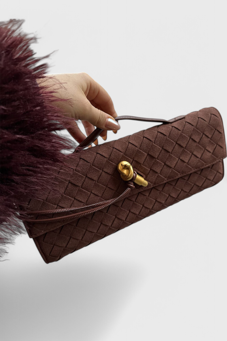 MELANIE | CLASSIC SUEDE SHOULDER BAG