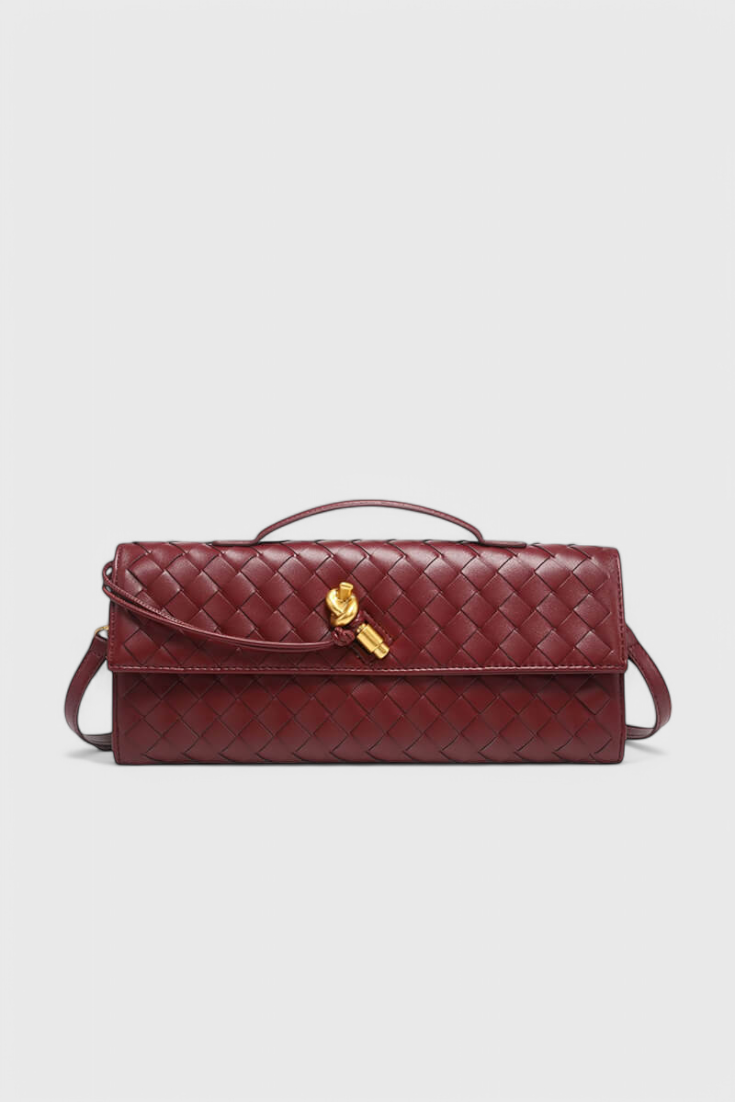 LENA | CLUTCH WITH GOLDEN KNOT DETAIL