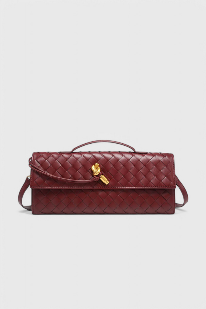 LENA | CLUTCH WITH GOLDEN KNOT DETAIL
