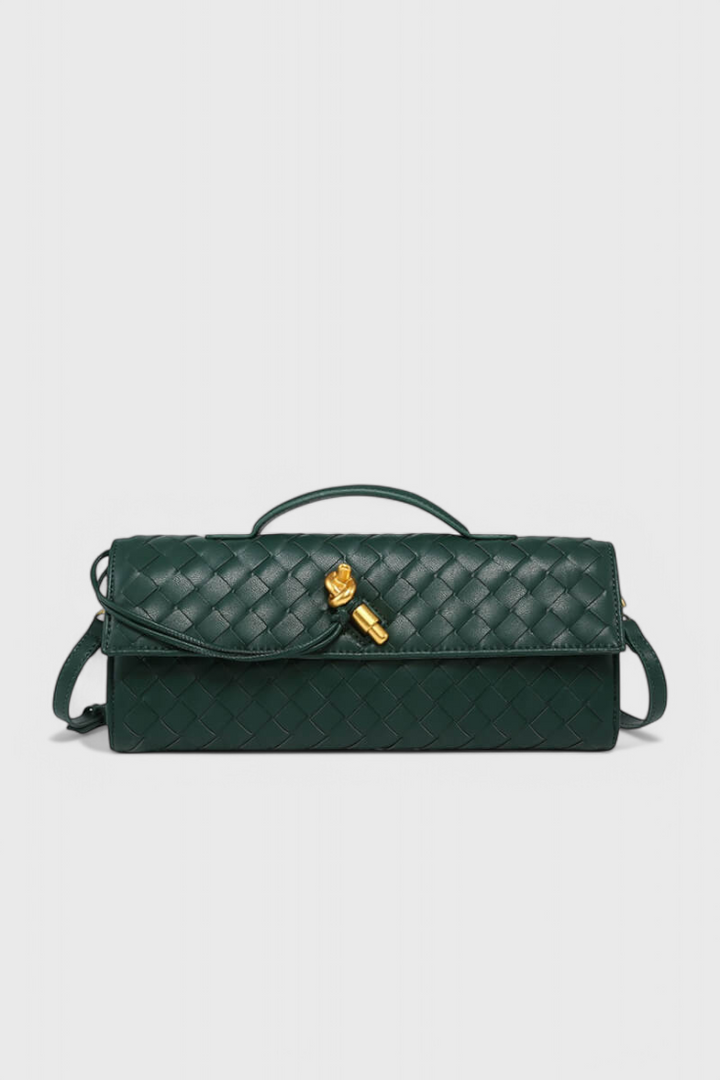 LENA | CLUTCH WITH GOLDEN KNOT DETAIL