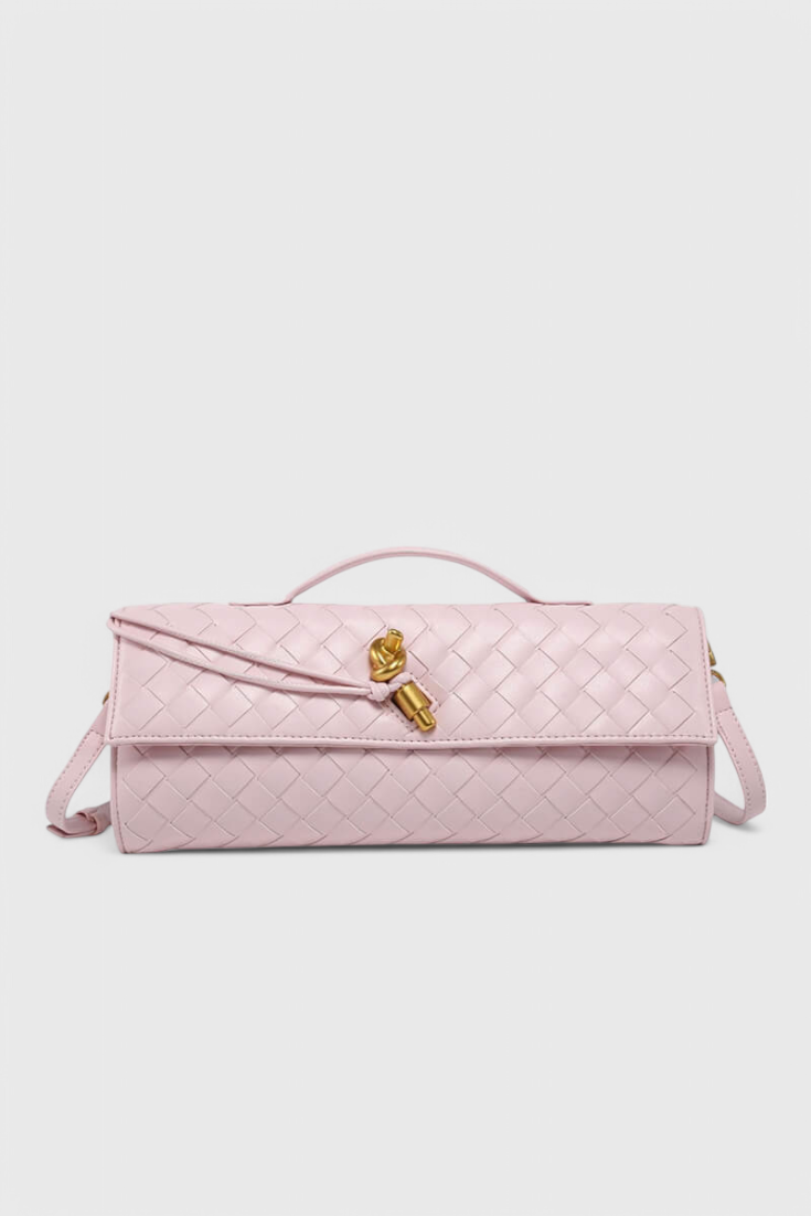 LENA | CLUTCH WITH GOLDEN KNOT DETAIL
