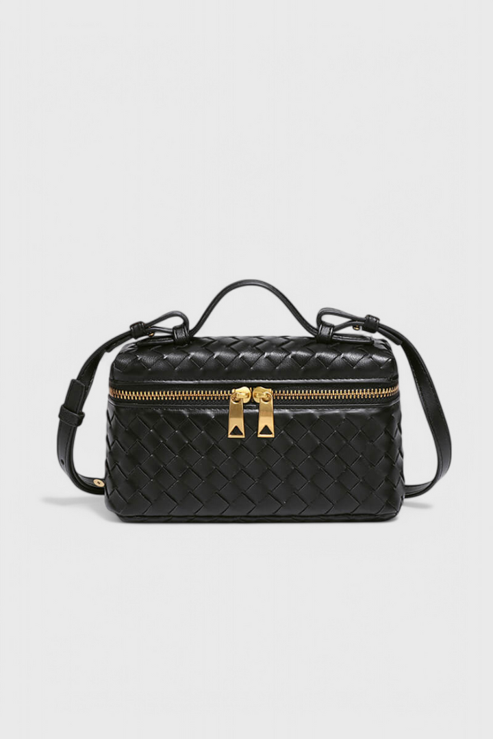 MILLA | MINI WOVEN BAG WITH GOLDEN HARDWARE