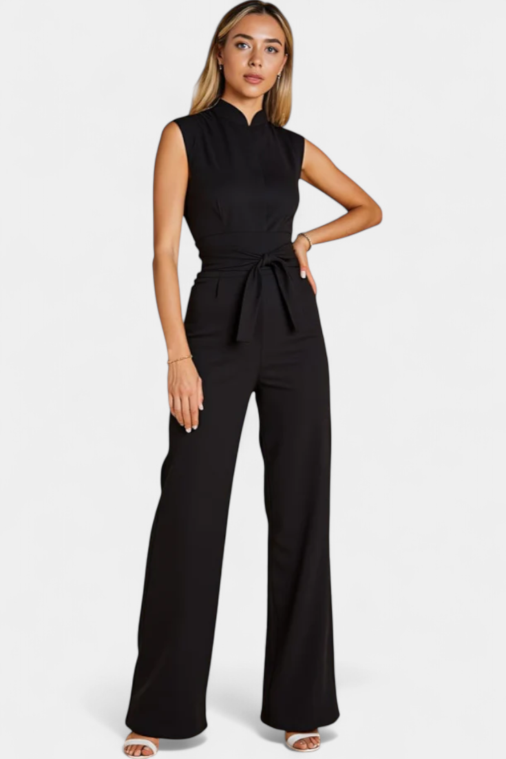 ELA JUMPSUIT | SLEEVELESS FLARED CUT