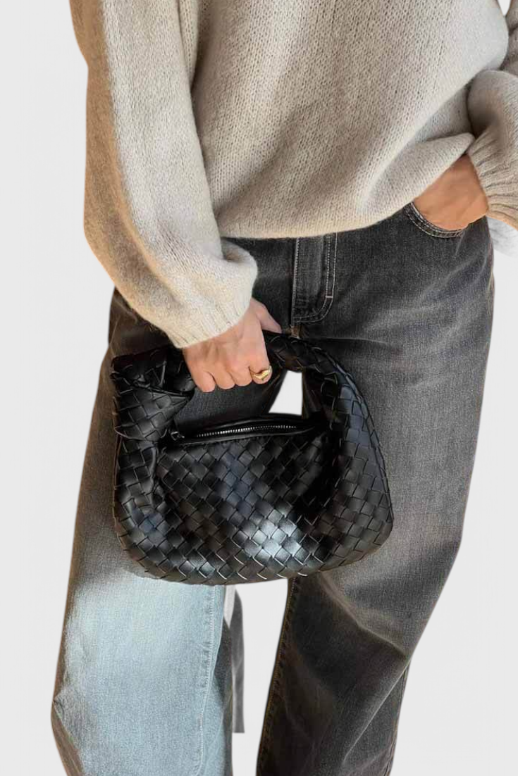 SAGE | MINI WOVEN SATCHEL BAG