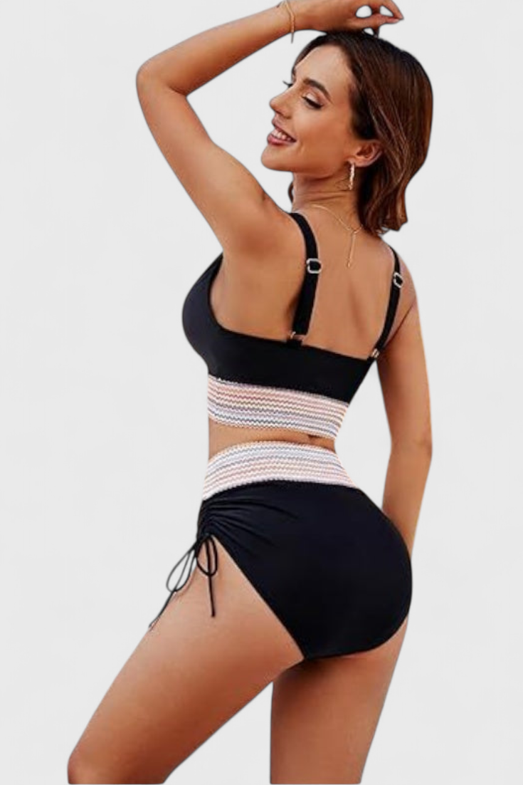 MIREILLE | HIGH-WAISTED BIKINI WITH TUMMY CONTROL AND ELEGANCE