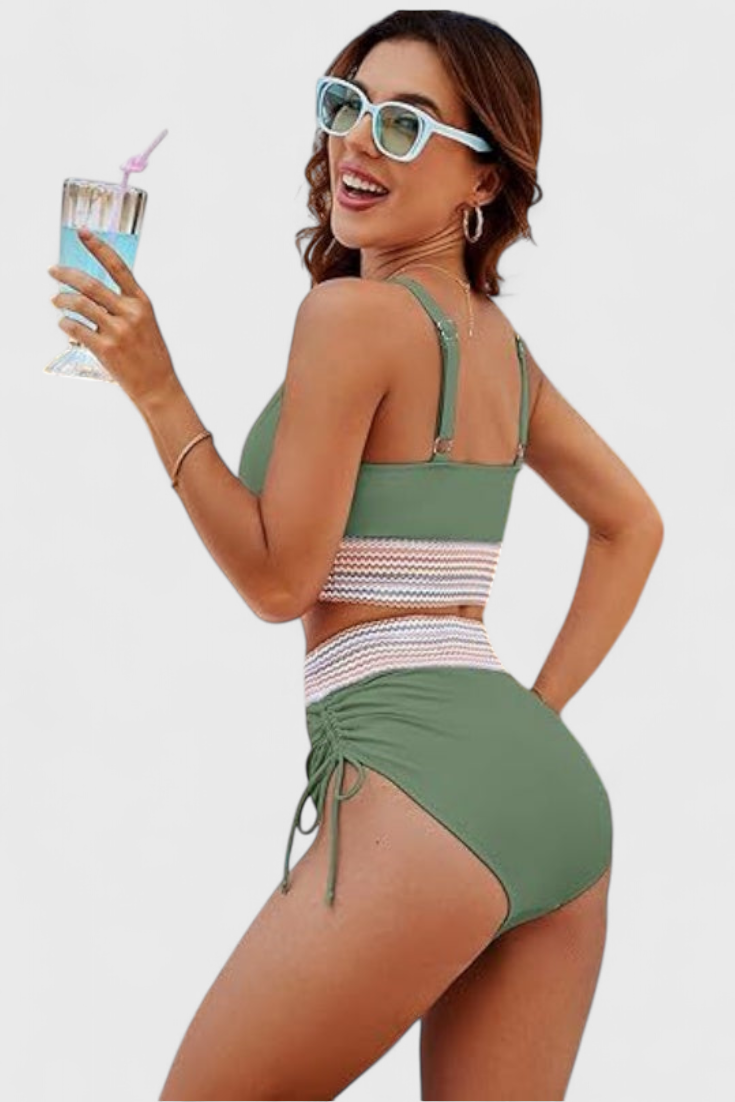 MIREILLE | HIGH-WAISTED BIKINI WITH TUMMY CONTROL AND ELEGANCE