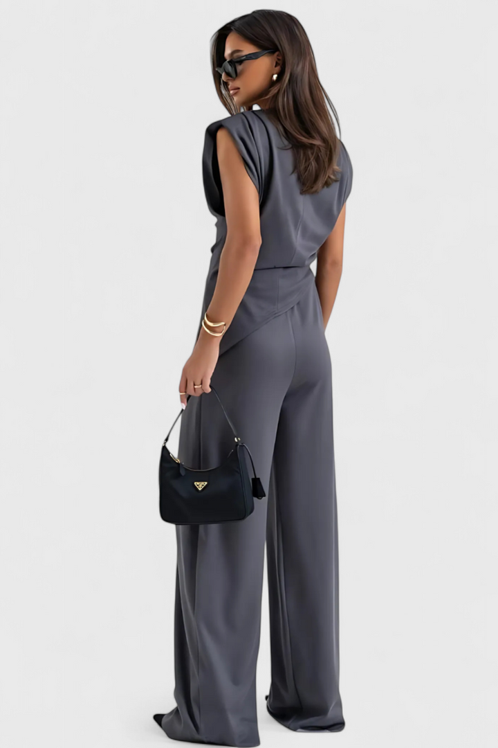 SOFIA SET | ASYMMETRICAL DESIGN WITH DRAPED SHOULDERS
