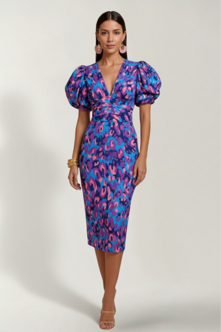 WIBIA DRESS | DARING PRINT AND SCULPTED SILHOUETTE