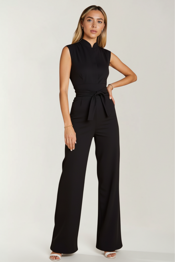 ELA JUMPSUIT | SLEEVELESS FLARED CUT