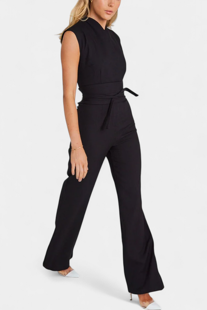 ELA JUMPSUIT | SLEEVELESS FLARED CUT