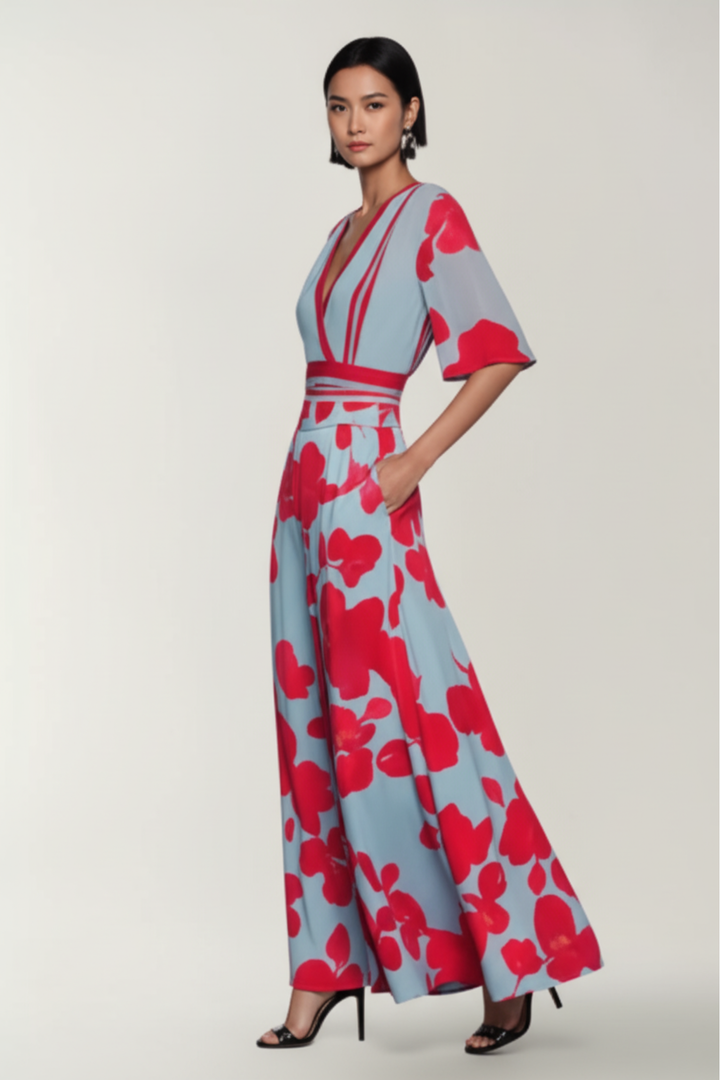 MARY | ELEGANT FLORAL DRESS