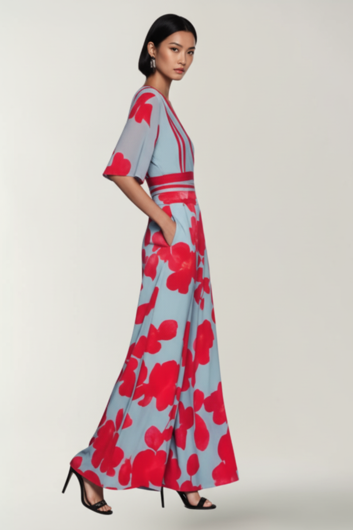 MARY | ELEGANT FLORAL DRESS