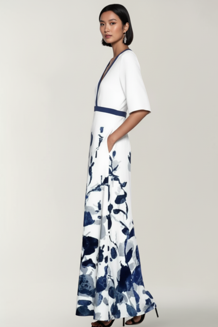 MARY | ELEGANT FLORAL DRESS