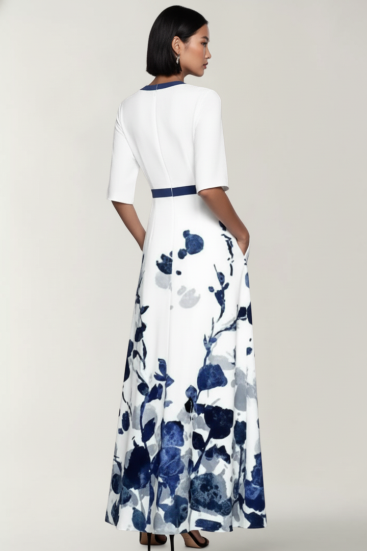 MARY | ELEGANT FLORAL DRESS