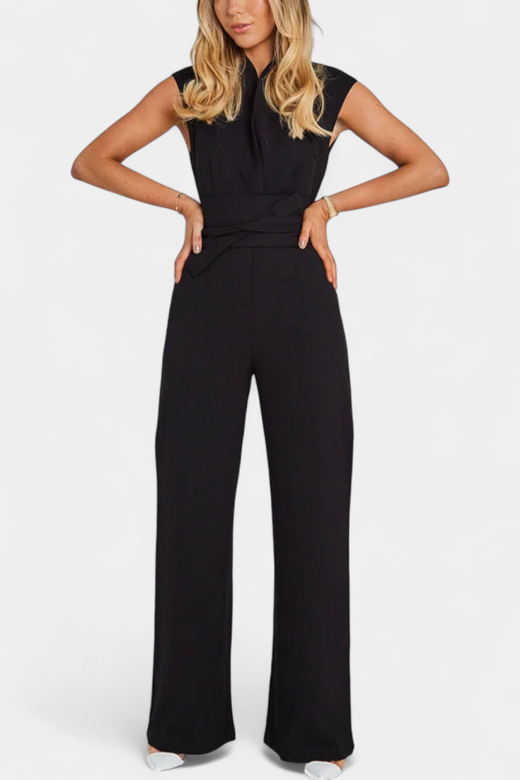 ELA JUMPSUIT | SLEEVELESS FLARED CUT