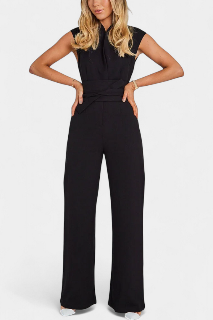 ELA JUMPSUIT | SLEEVELESS FLARED CUT