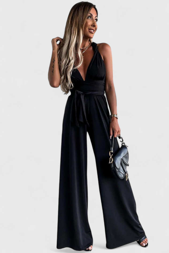 IVANA JUMPSUIT | WIDE-LEG WITH CROSSED BACK