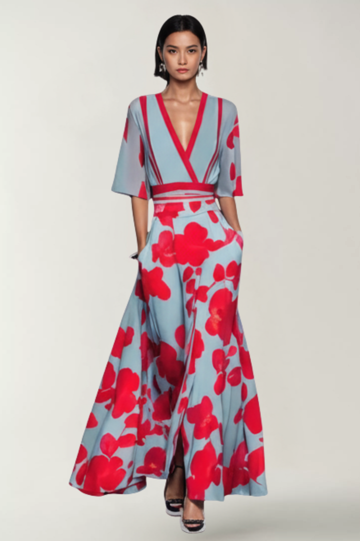 MARY | ELEGANT FLORAL DRESS