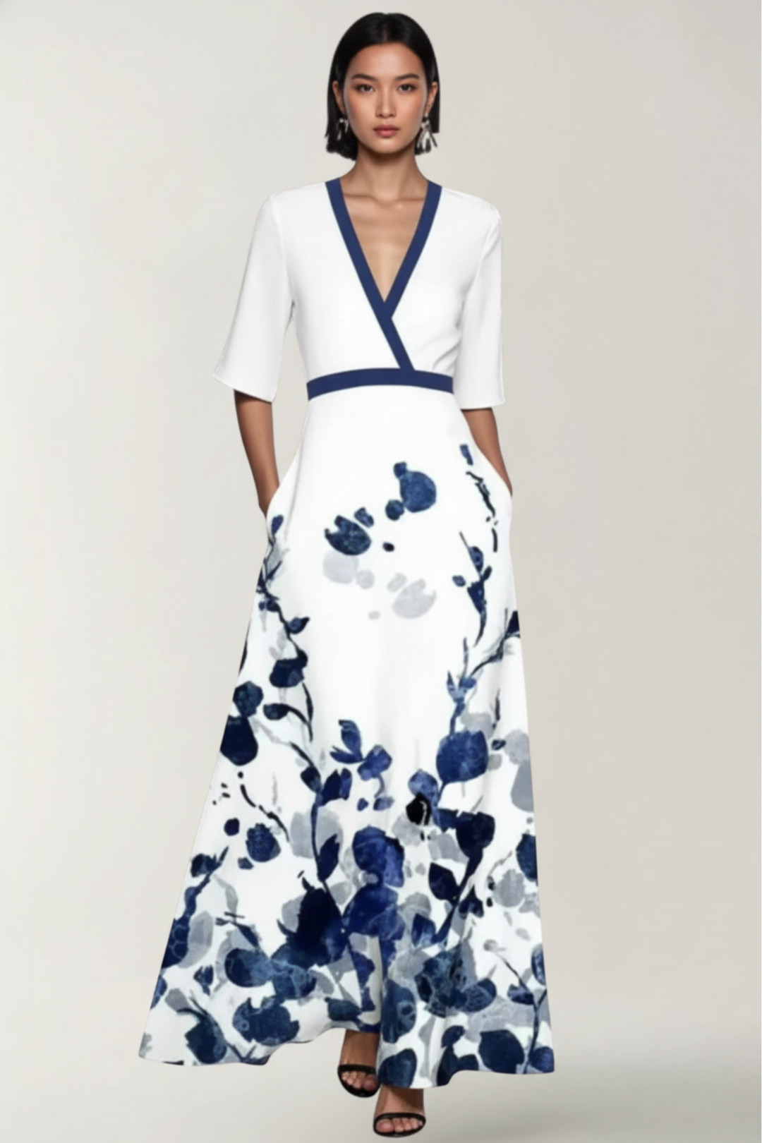 MARY | ELEGANT FLORAL DRESS