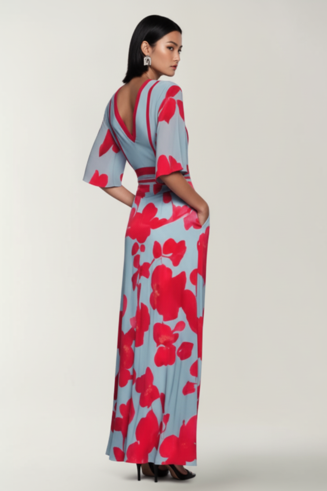 MARY | ELEGANT FLORAL DRESS