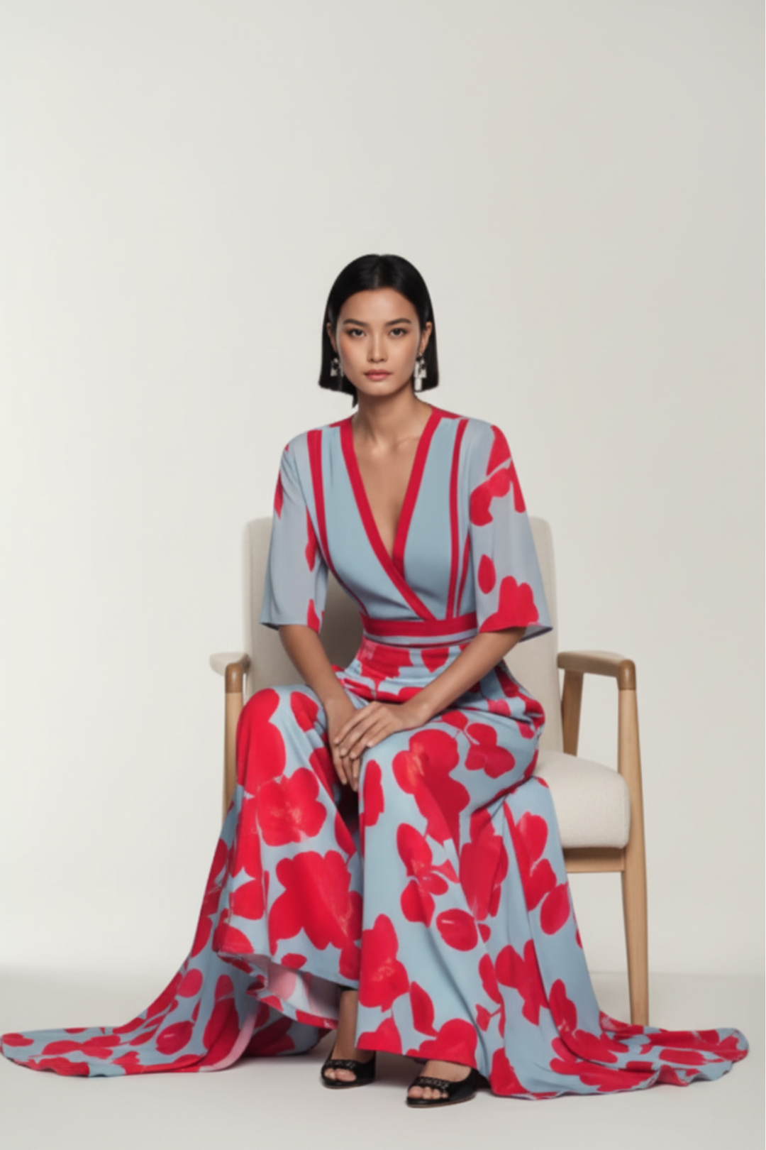 MARY | ELEGANT FLORAL DRESS