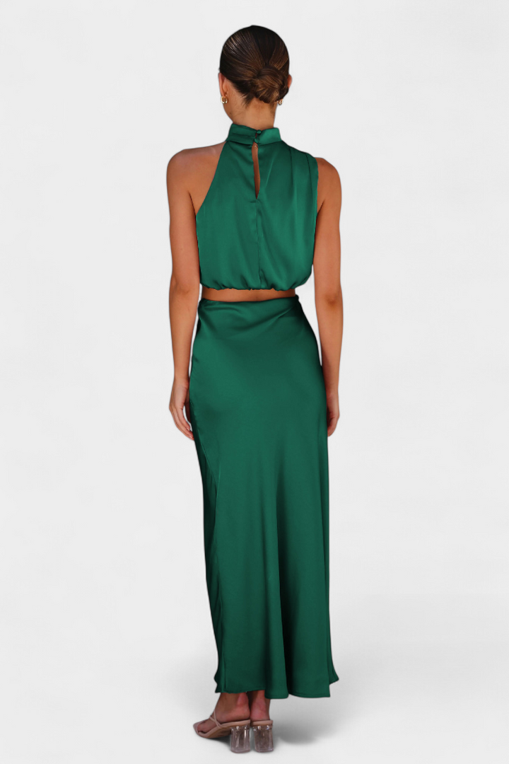 HANNA SET | DRAPED BACKLESS SKIRT