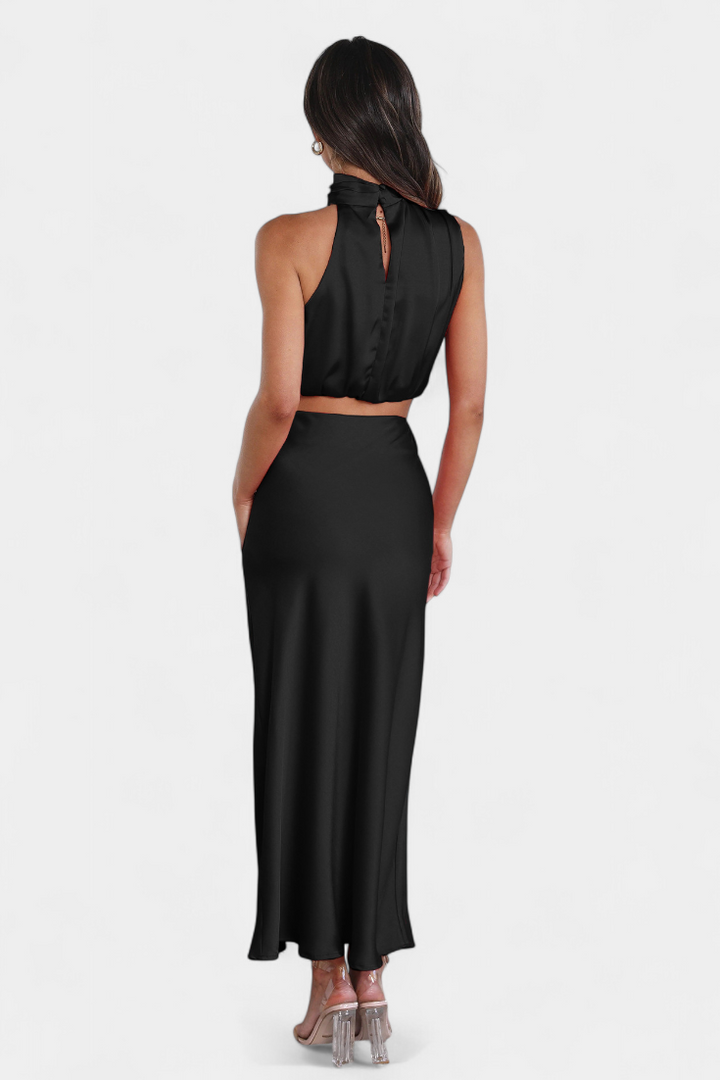 HANNA SET | DRAPED BACKLESS SKIRT