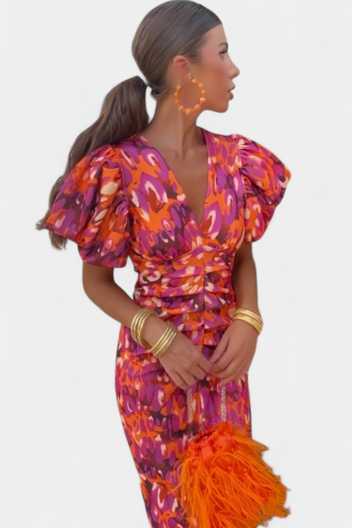 WIBIA DRESS | DARING PRINT AND SCULPTED SILHOUETTE