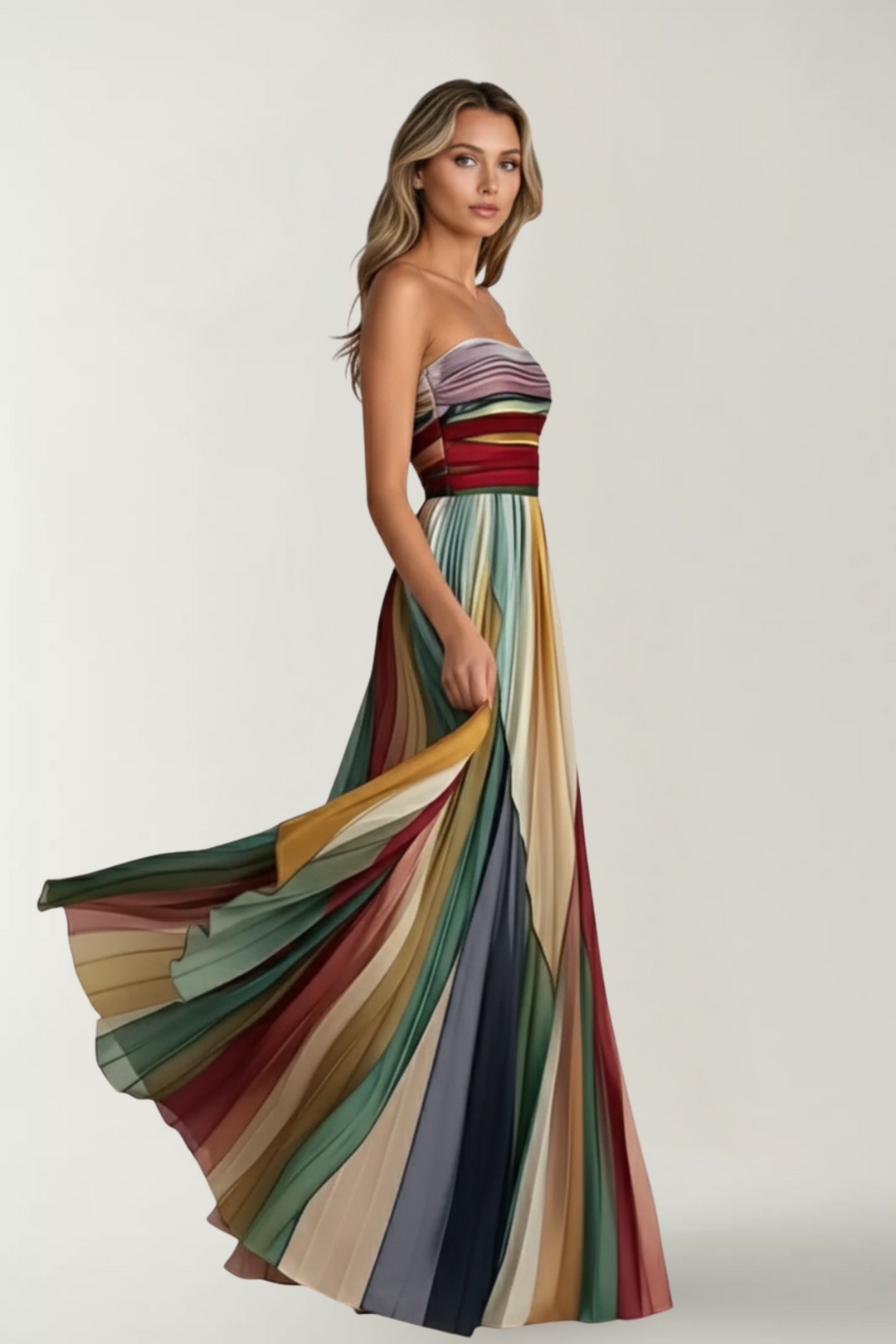 LETICIA LONG DRESS | LIGHT DRAPE AND NATURAL STYLE