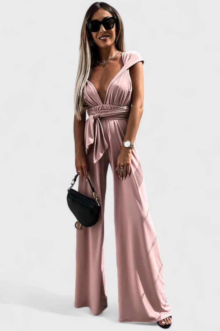 IVANA JUMPSUIT | WIDE-LEG WITH CROSSED BACK