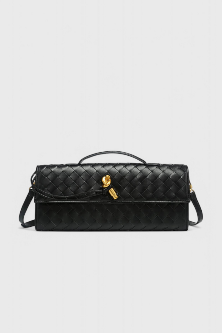 LENA | CLUTCH WITH GOLDEN KNOT DETAIL