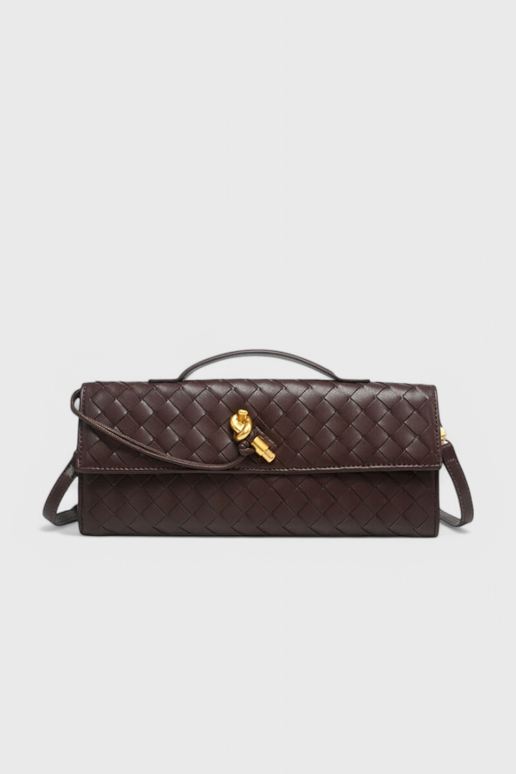 LENA | CLUTCH WITH GOLDEN KNOT DETAIL