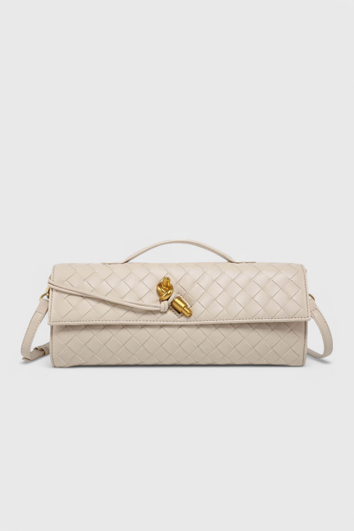 LENA | CLUTCH WITH GOLDEN KNOT DETAIL