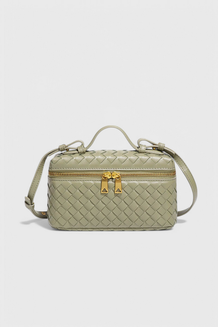 MILLA | MINI WOVEN BAG WITH GOLDEN HARDWARE