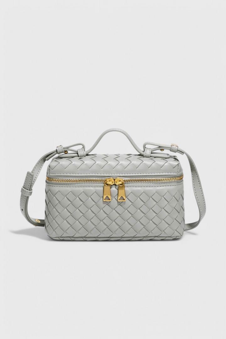 MILLA | MINI WOVEN BAG WITH GOLDEN HARDWARE
