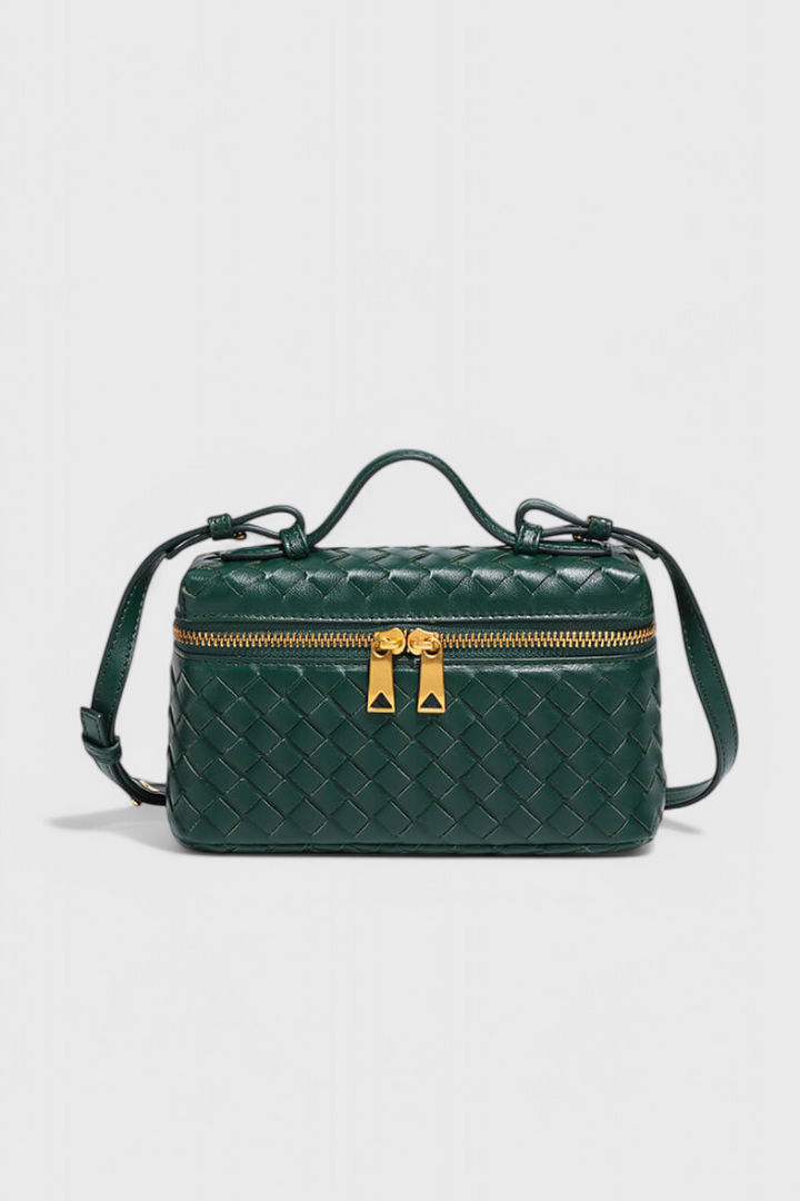 MILLA | MINI WOVEN BAG WITH GOLDEN HARDWARE