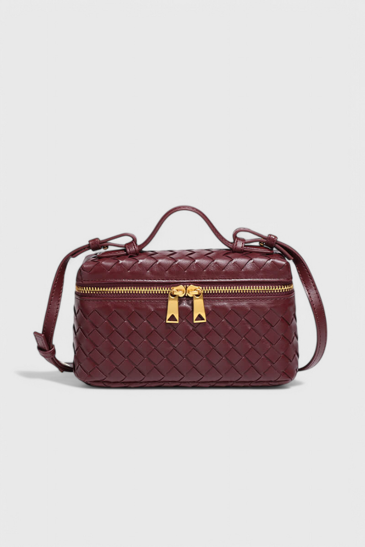 MILLA | MINI WOVEN BAG WITH GOLDEN HARDWARE