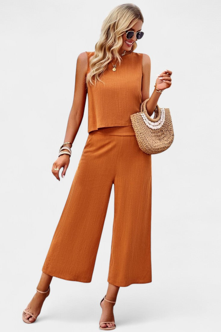 LAVINIA SET | BOHO FLOWY TOP & SHORTS IN LINEN AND COTTON