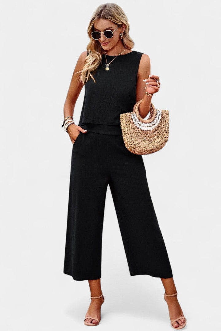 LAVINIA SET | BOHO FLOWY TOP & SHORTS IN LINEN AND COTTON