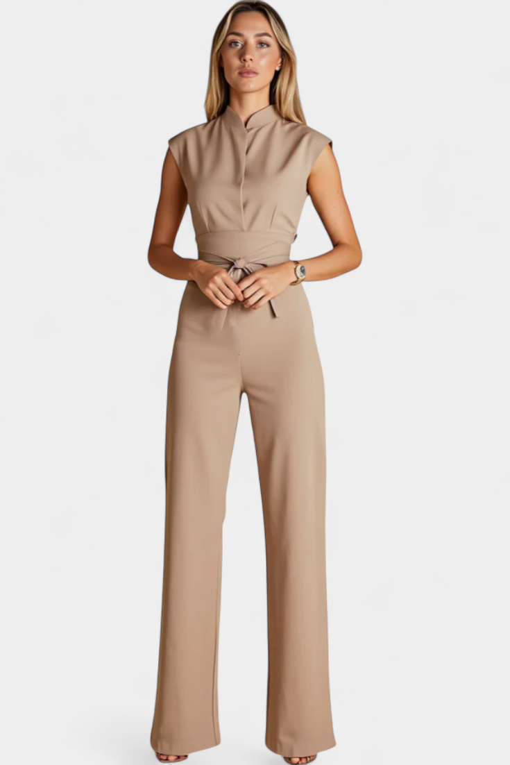 ELA JUMPSUIT | SLEEVELESS FLARED CUT