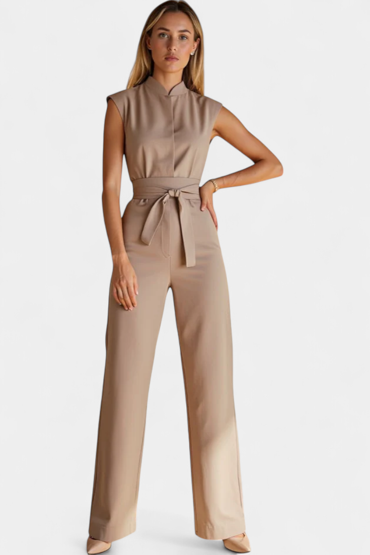 ELA JUMPSUIT | SLEEVELESS FLARED CUT