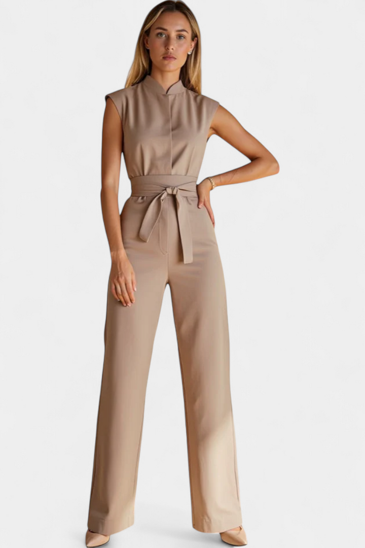ELA JUMPSUIT | SLEEVELESS FLARED CUT
