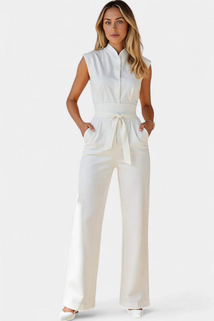 ELA JUMPSUIT | SLEEVELESS FLARED CUT