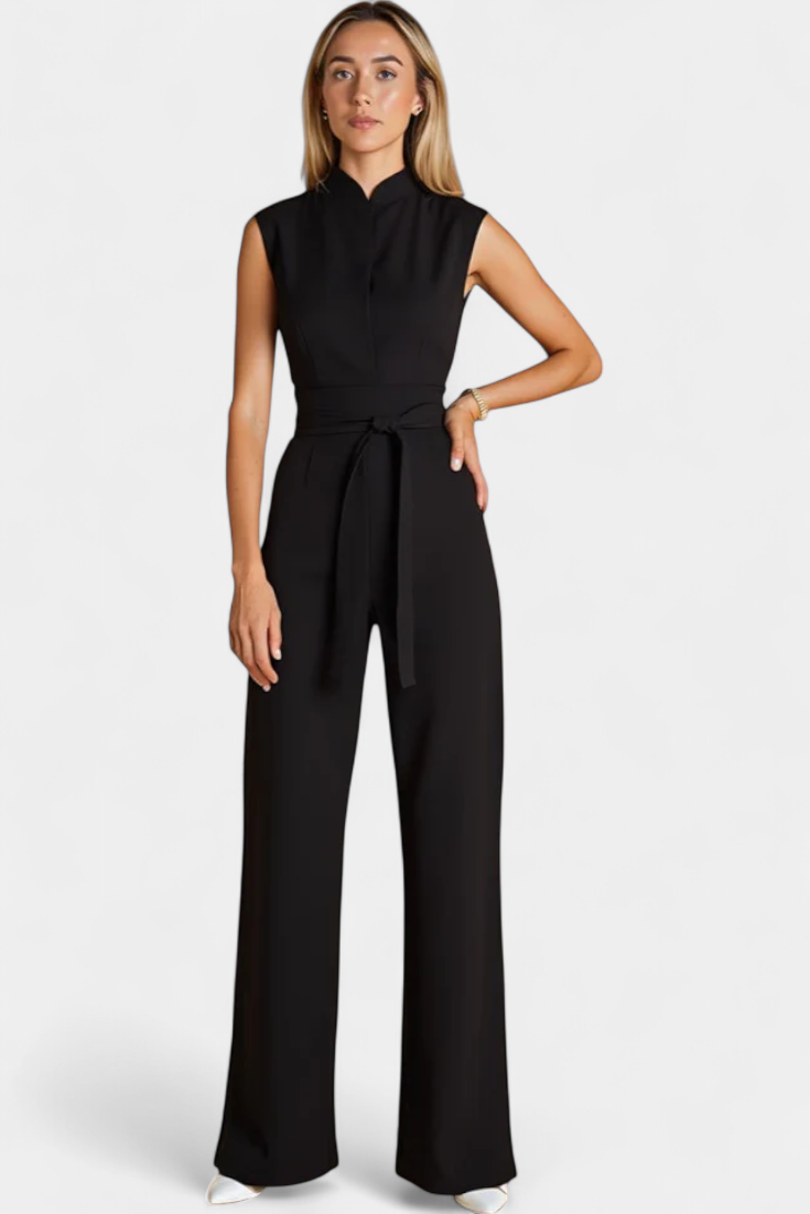 ELA JUMPSUIT | SLEEVELESS FLARED CUT