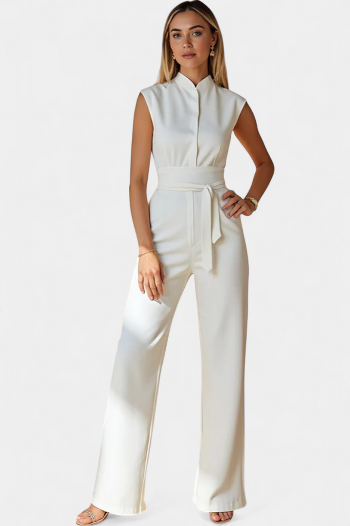 ELA JUMPSUIT | SLEEVELESS FLARED CUT
