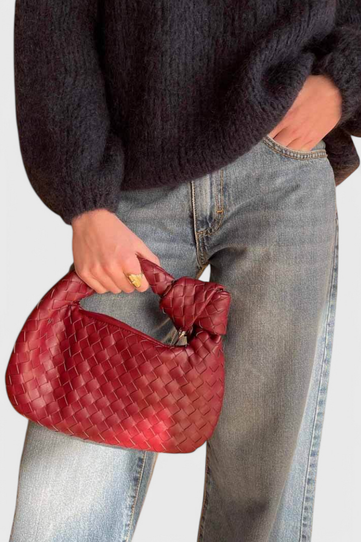 SAGE | MINI WOVEN SATCHEL BAG